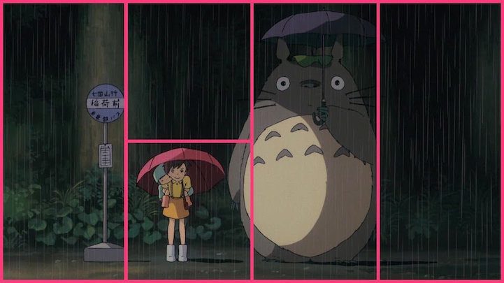 Film Frame My Neighbor Totoro Analyzed with Composition Cam App