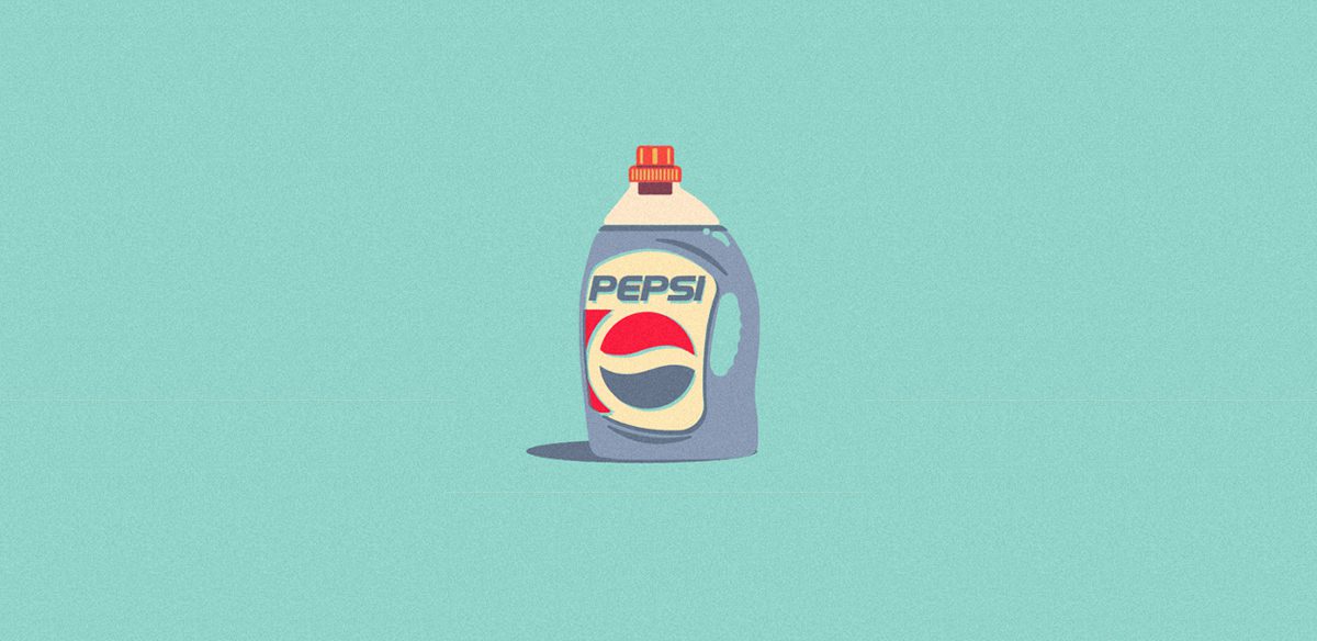 Brand Cocktail Illustrated by Mike Stefanini: Pepsi Logo Detergent Packaging
