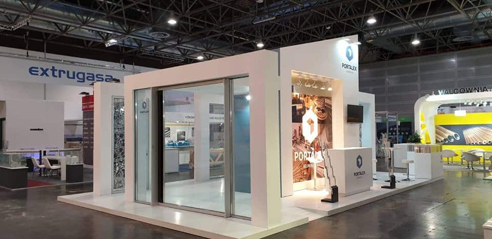 Stand Personalizados Portalex com Soluções Digitais Incorporadas - Feira Aluminium