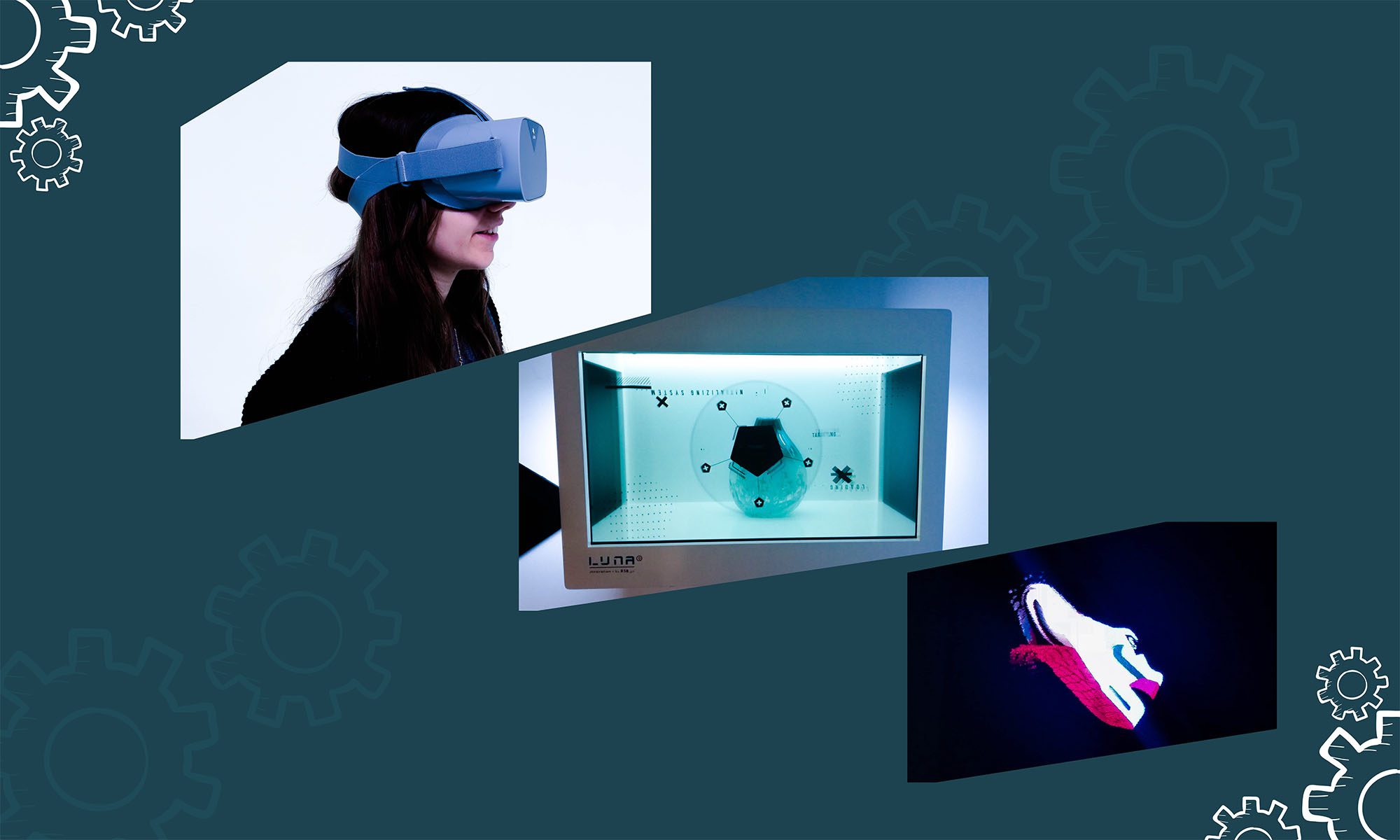 Digital Solutions: Suspended Hologram, Transparent Screen and 360º Interactive Glasses Virtual Reality