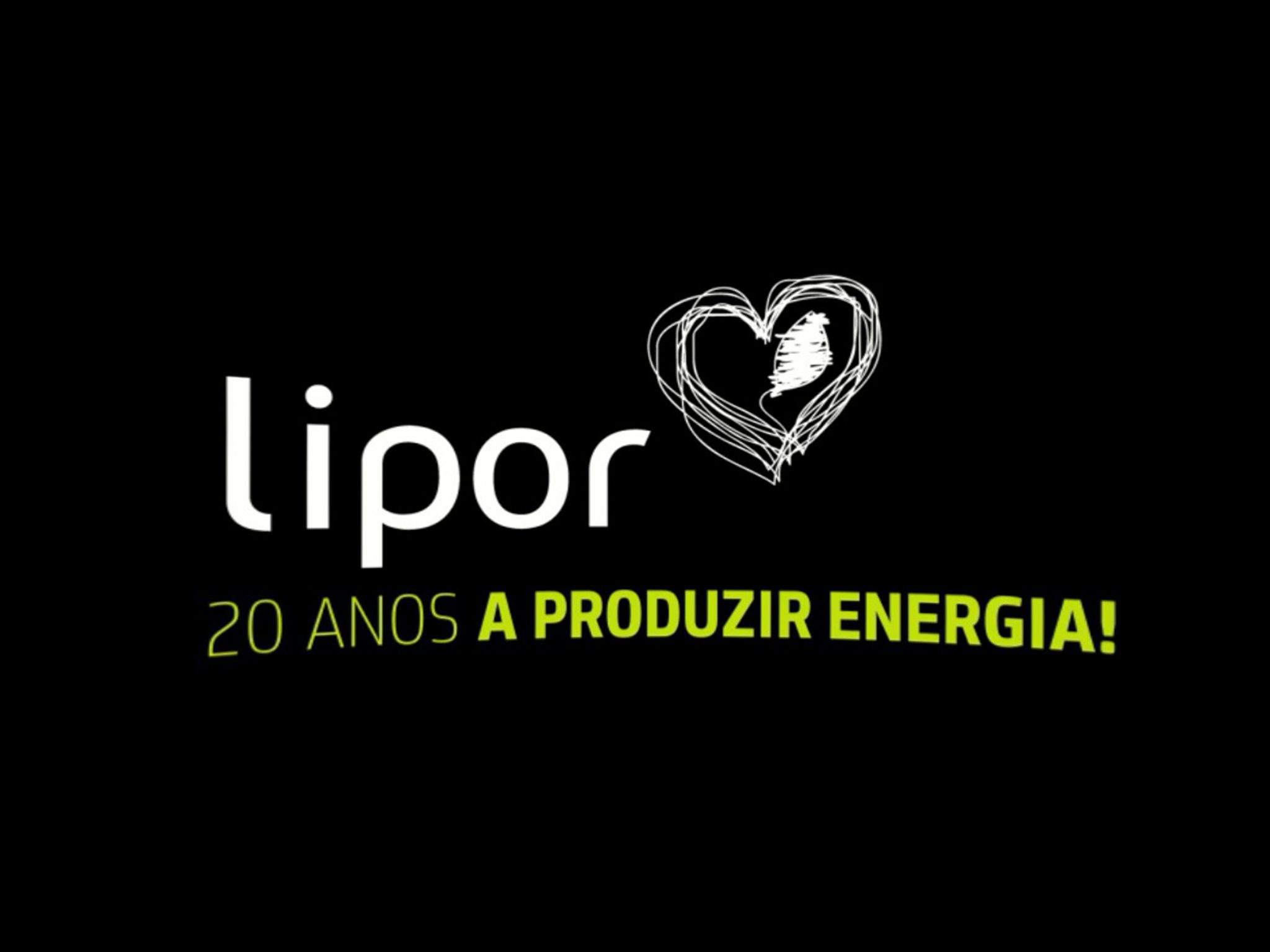 Logo Lipor - "20 Anos a Produzir Energia"