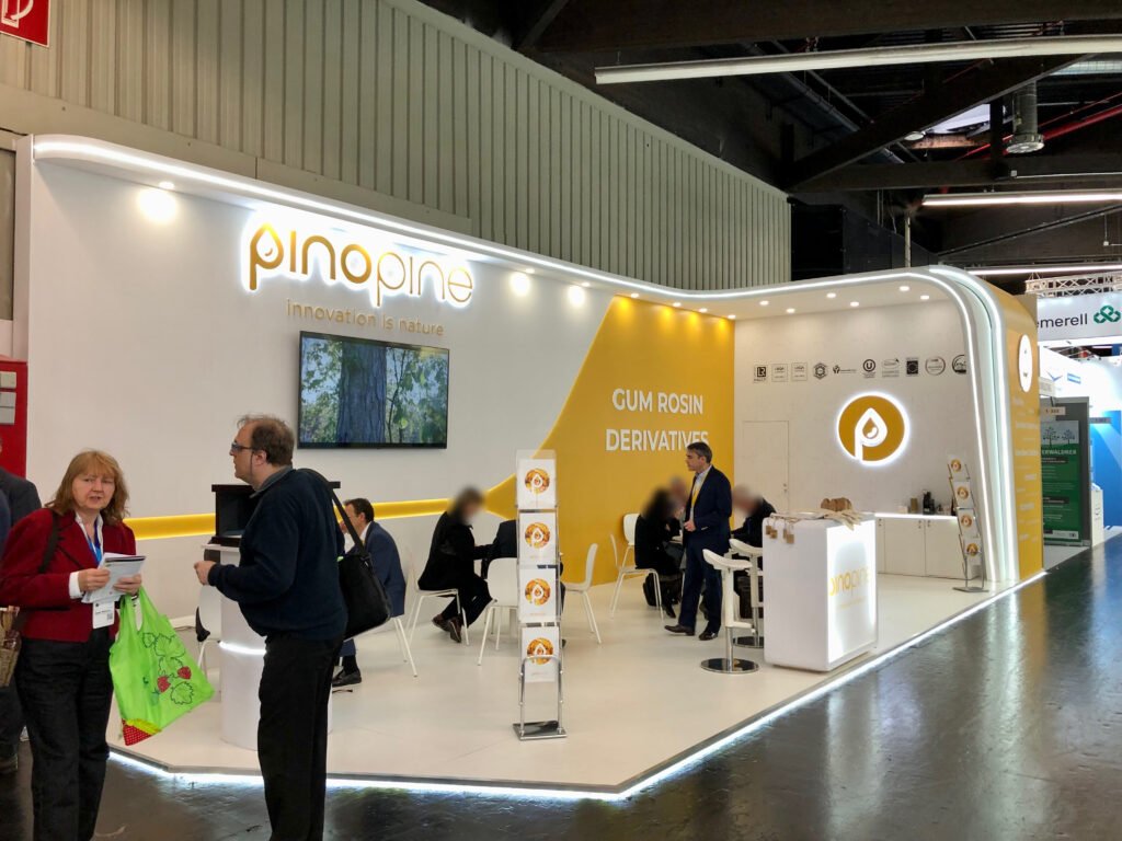 Pinopine stand at the European Coatings Show
