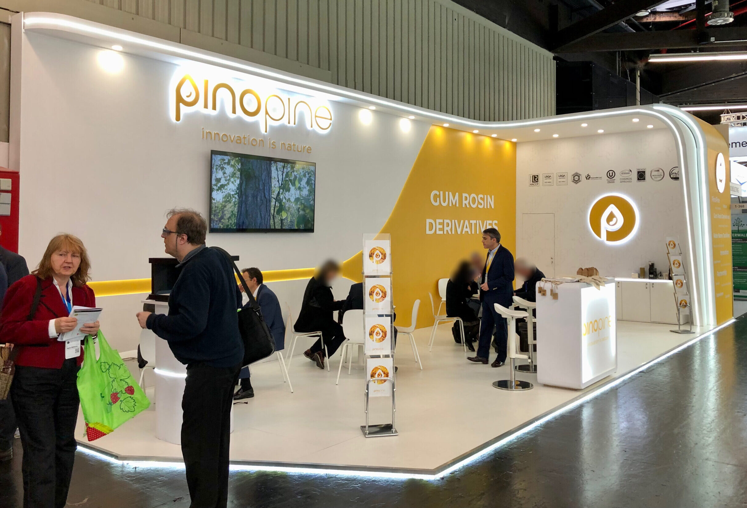 Pinopine stand at the European Coatings Show