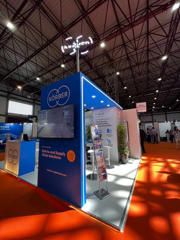 Korber stand in the Porto Empack Logistics and Automation convention